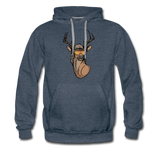 Deer Mullet 2.0 Premium Hoodie - heather denim