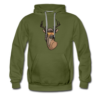 Deer Mullet 2.0 Premium Hoodie - olive green