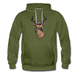 Deer Mullet 2.0 Premium Hoodie - olive green