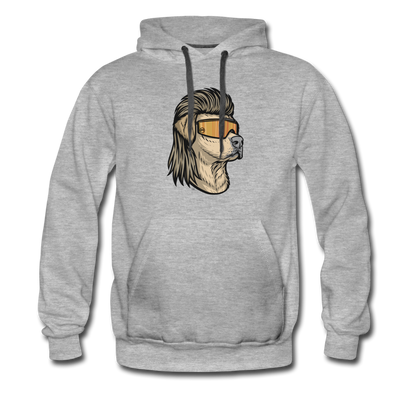Yellow Lab Mullet Premium Hoodie - heather gray