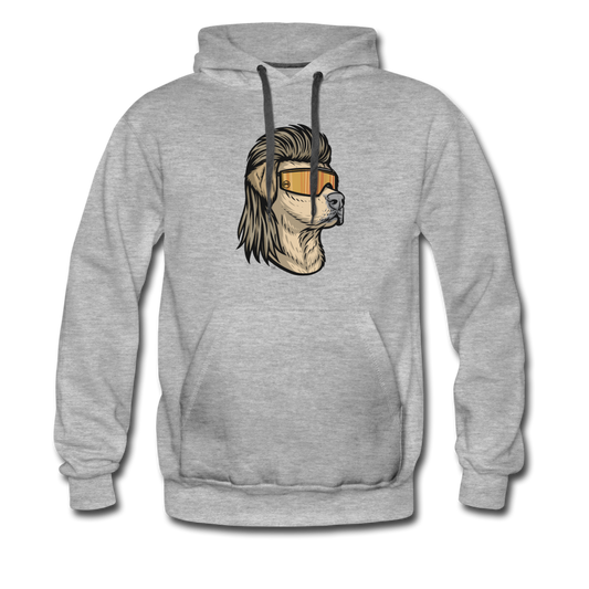 Yellow Lab Mullet Premium Hoodie - heather gray