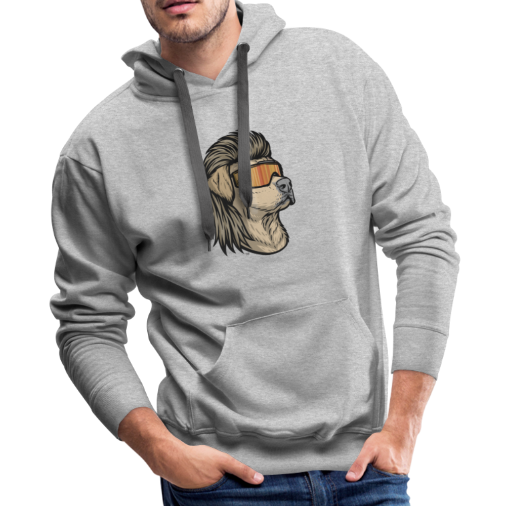Yellow Lab Mullet Premium Hoodie - heather gray
