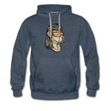 Yellow Lab Mullet Premium Hoodie - heather denim