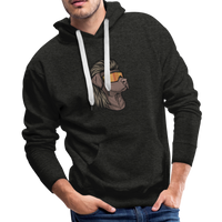 Chocolate Lab Mullet Premium Hoodie - charcoal gray