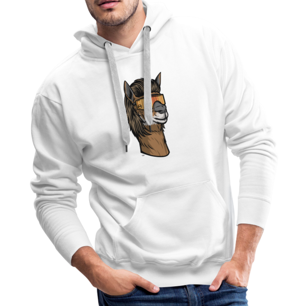 Llama Mullet Premium Hoodie - white