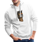 Llama Mullet Premium Hoodie - white