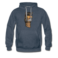 Llama Mullet Premium Hoodie - heather denim