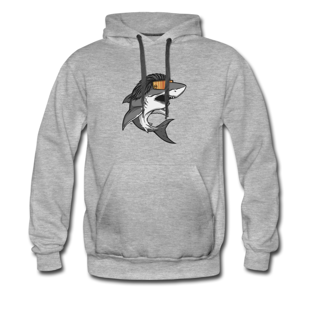 Shark Mullet Premium Hoodie - heather gray