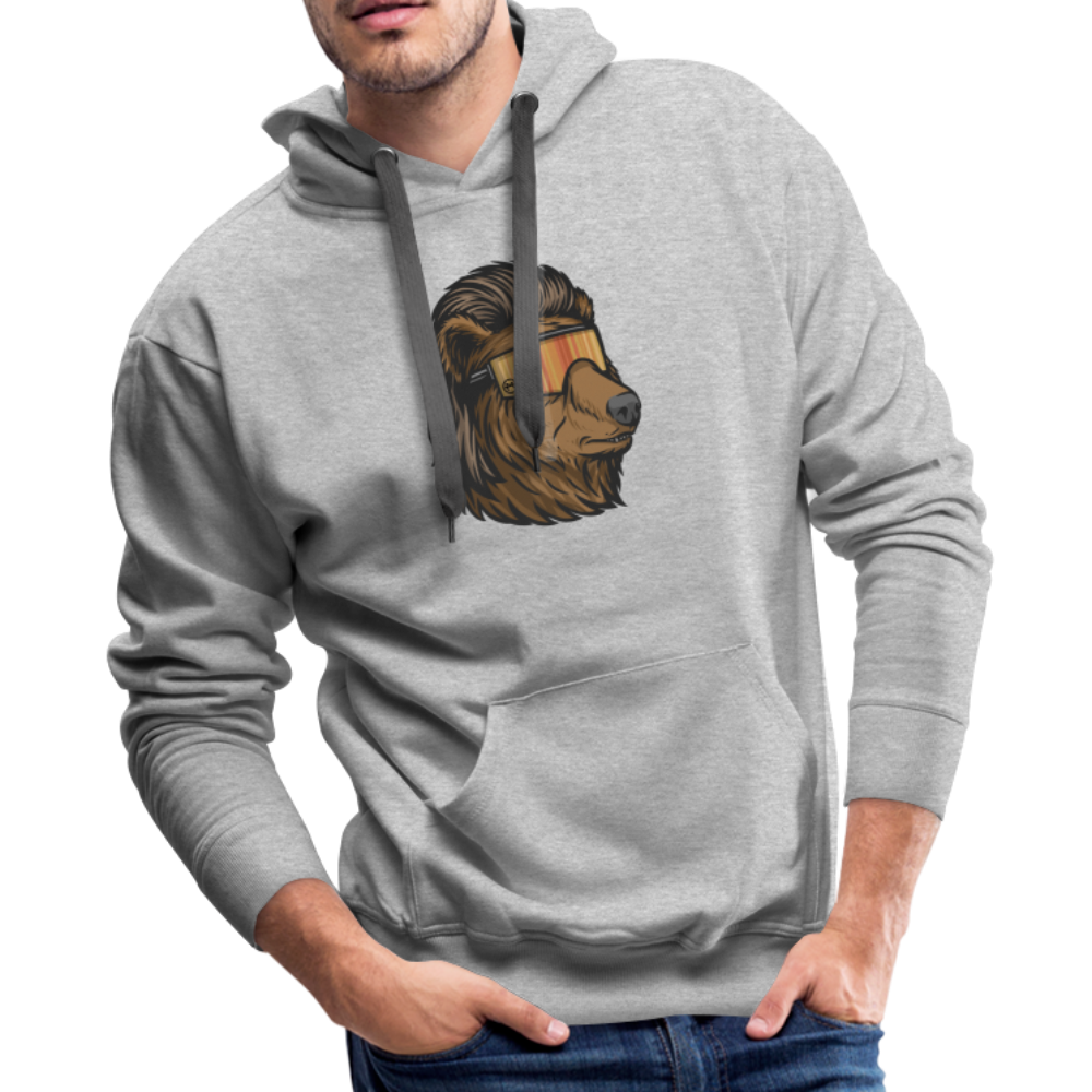 Bear Mullet Premium Hoodie - heather grey