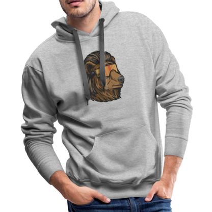 Bear Mullet Premium Hoodie - heather grey