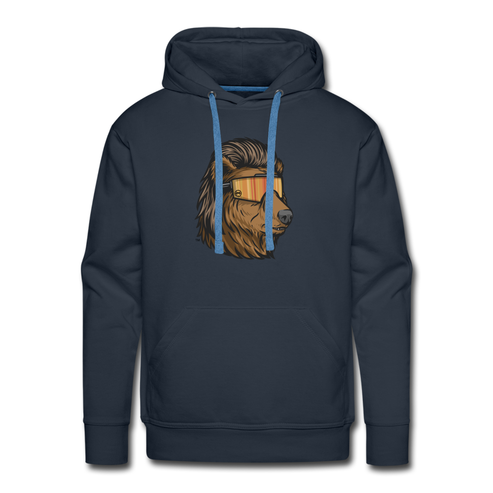 Bear Mullet Premium Hoodie - navy