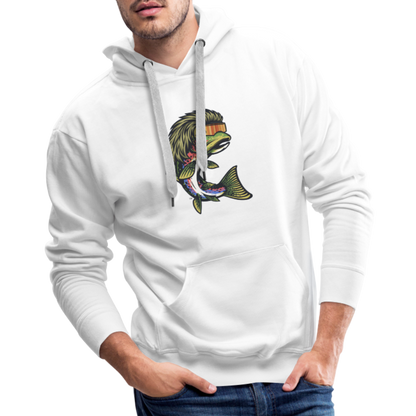 Trout Mullet Premium Hoodie - white