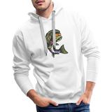 Trout Mullet Premium Hoodie - white