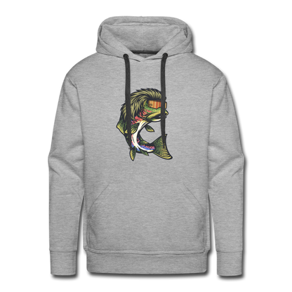 Trout Mullet Premium Hoodie - heather grey