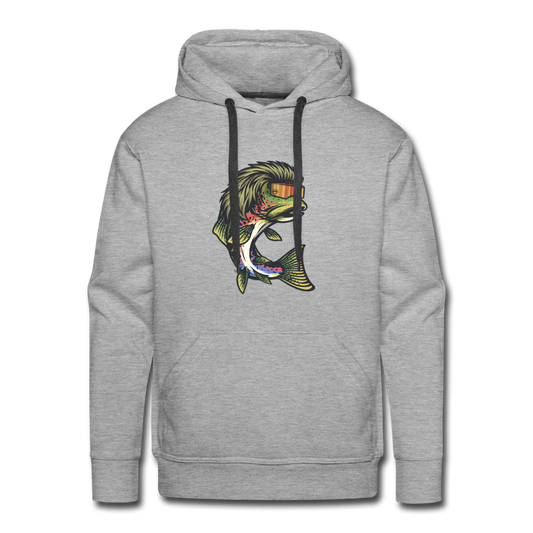 Trout Mullet Premium Hoodie - heather grey
