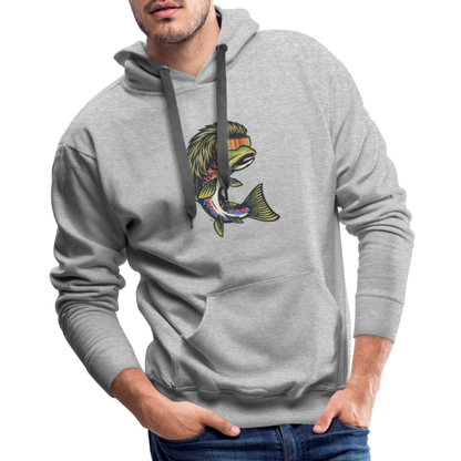 Trout Mullet Premium Hoodie - heather grey