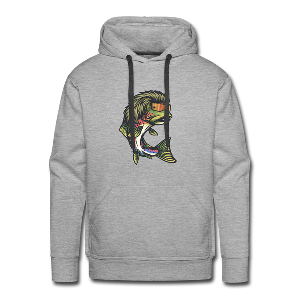 Trout Mullet Premium Hoodie - heather grey