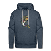 Trout Mullet Premium Hoodie - heather denim