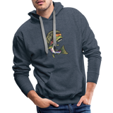 Trout Mullet Premium Hoodie - heather denim