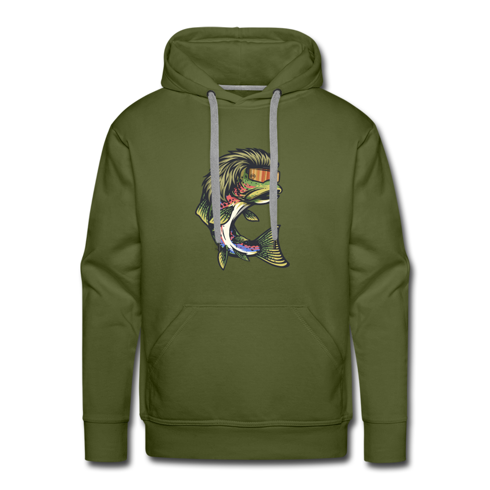 Trout Mullet Premium Hoodie - olive green