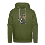 Trout Mullet Premium Hoodie - olive green