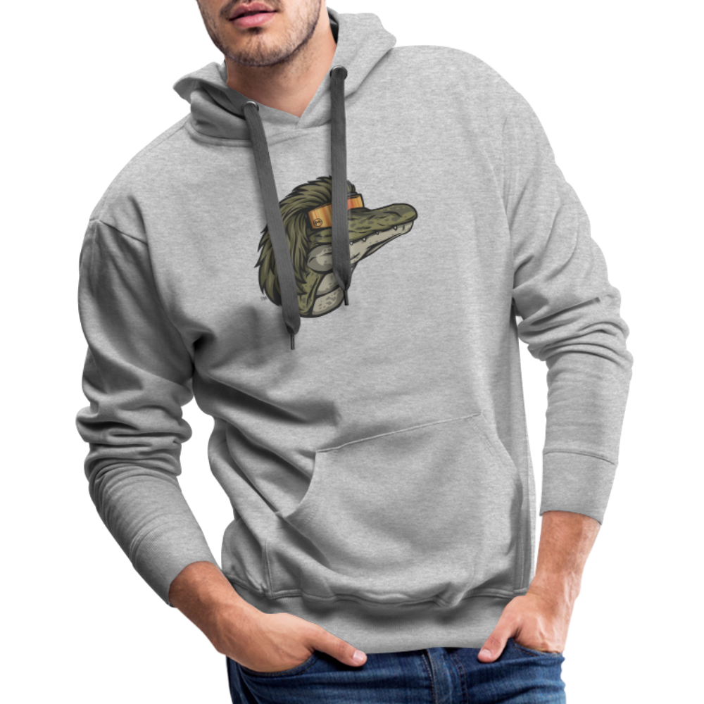 Gator Mullet Premium Hoodie - heather grey