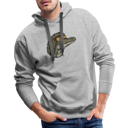 Gator Mullet Premium Hoodie - heather grey