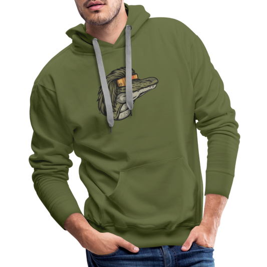 Gator Mullet Premium Hoodie - olive green