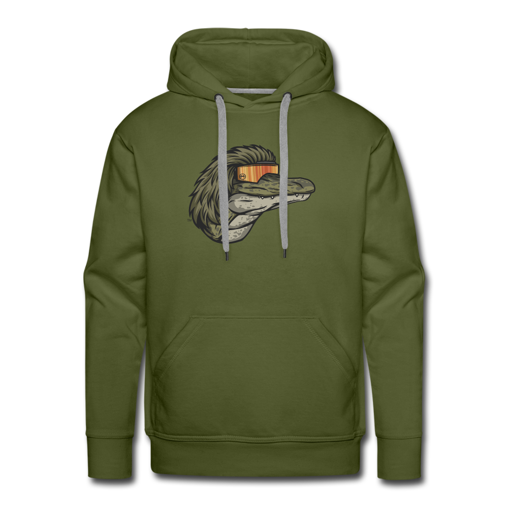 Gator Mullet Premium Hoodie - olive green