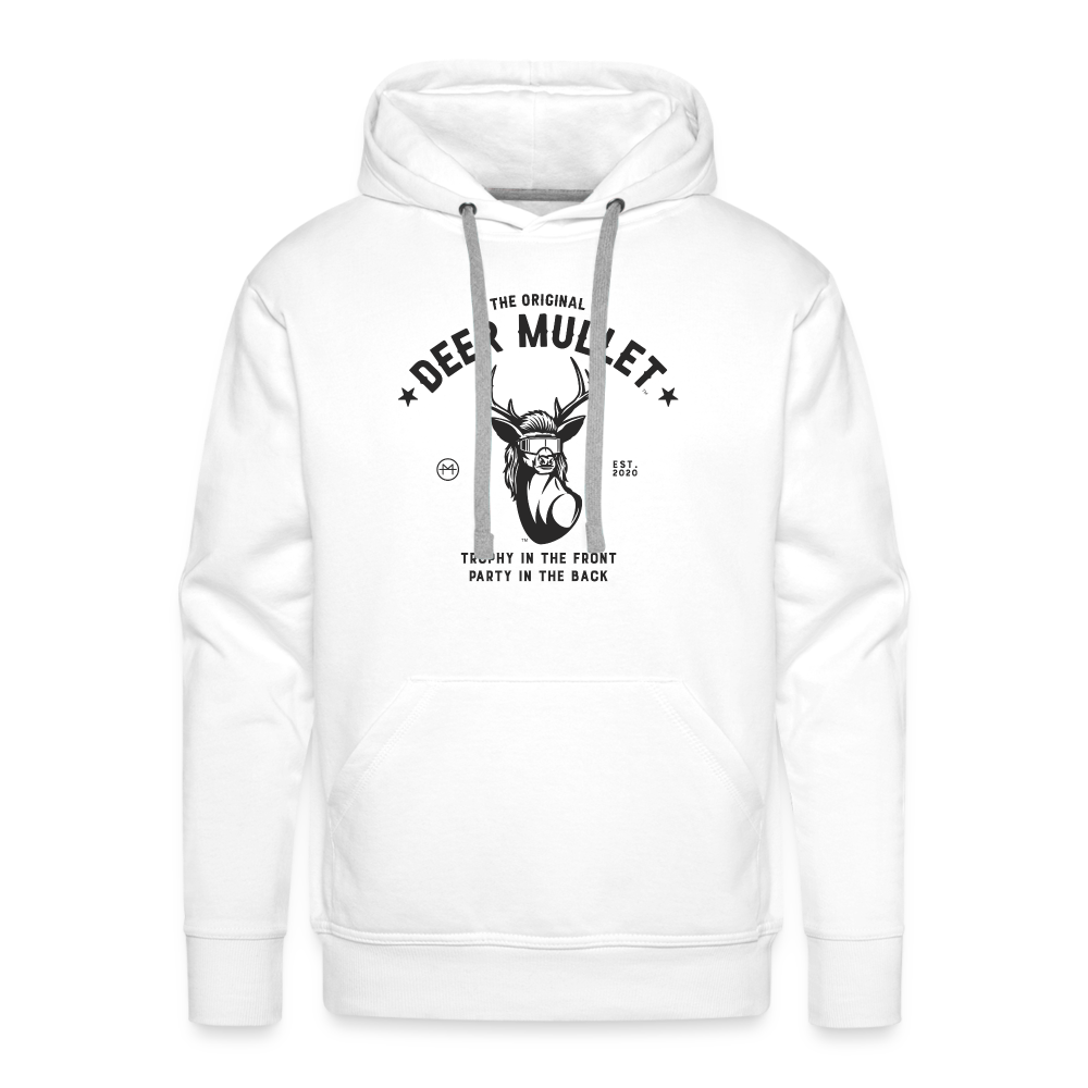 The Original Deer Mullet Motto Premium Hoodie - white