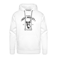 The Original Deer Mullet Motto Premium Hoodie - white