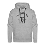 The Original Deer Mullet Motto Premium Hoodie - heather grey